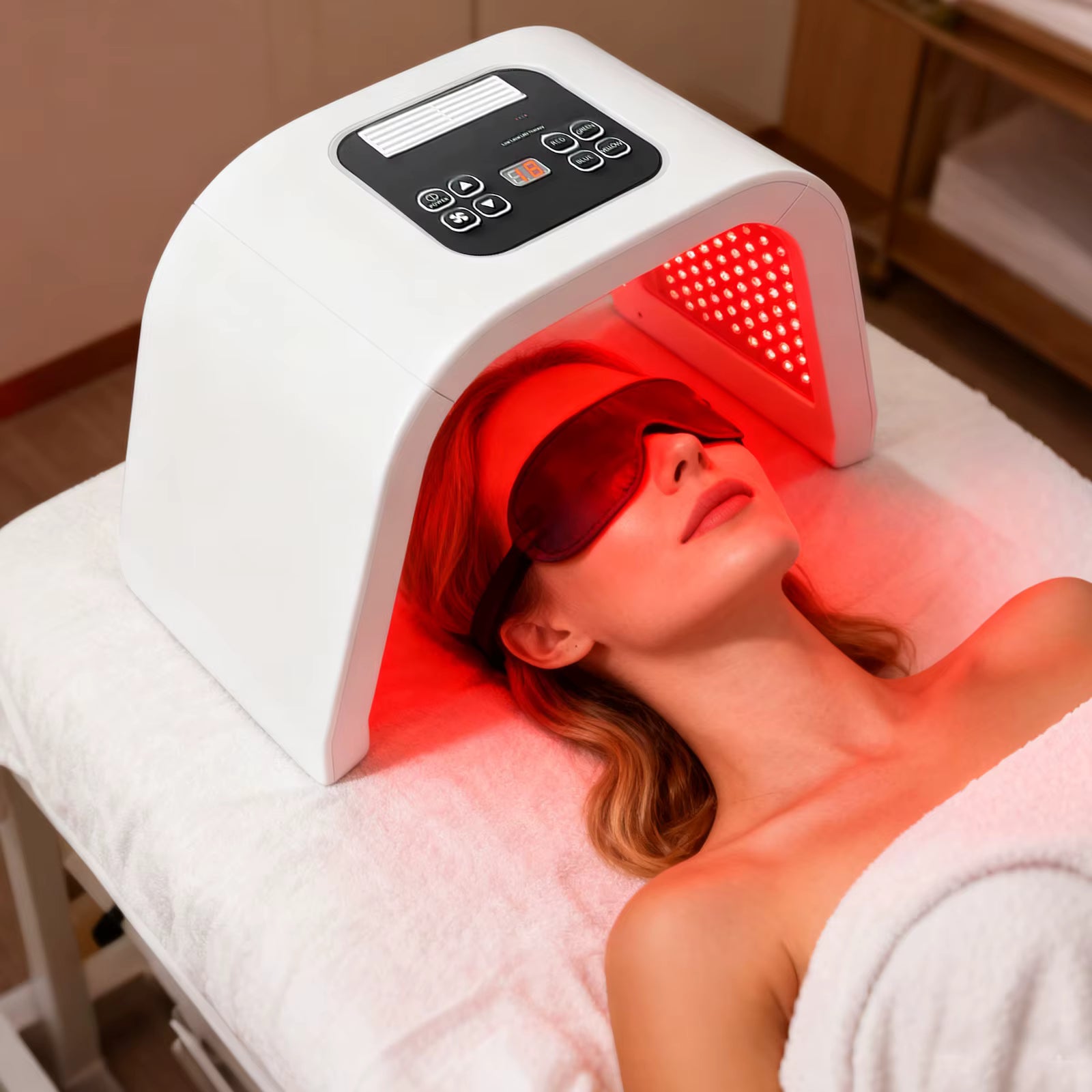 Masque LED Sovéra Pro — Luminothérapie 4 Longueurs d'Onde